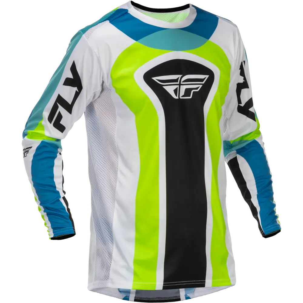 Jersey Fly Racing Lite LE Current White/Lime/Blue