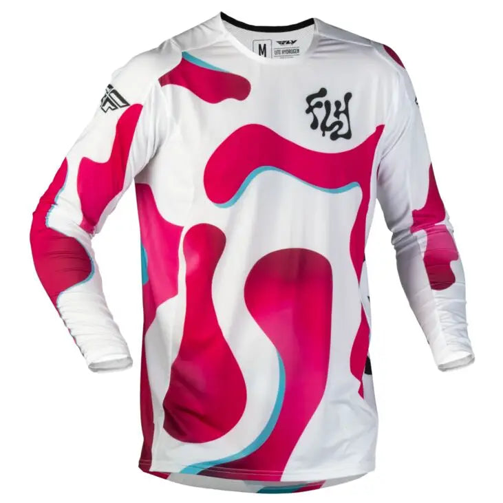 Jersey Fly Racing Lite Vibe White/Pink/Blue