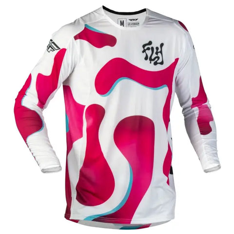 Jersey Fly Racing Lite Vibe White/Pink/Blue