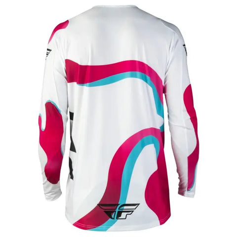 Jersey Fly Racing Lite Vibe White/Pink/Blue