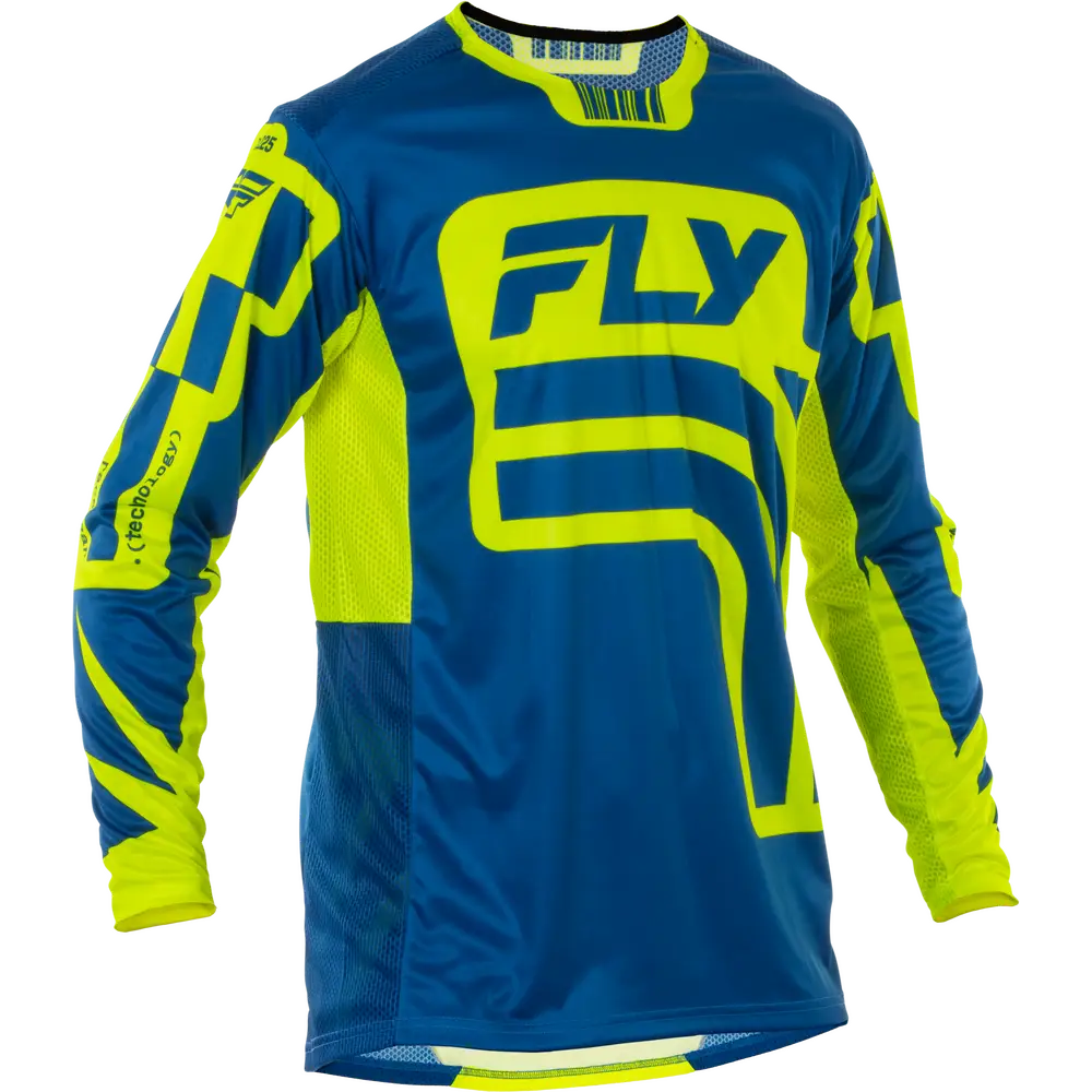 Jersey Fly Racing Youth Lite LE Lancer Navy/Hi-Vis Yellow