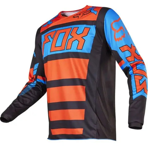 Jersey Fox Racing 180 Falcon para Niño Black/Orange/Blue (Talla XL)