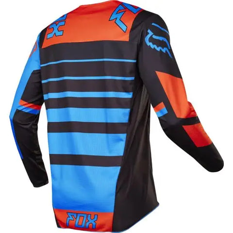 Jersey Fox Racing 180 Falcon para Niño Black/Orange/Blue (Talla XL)