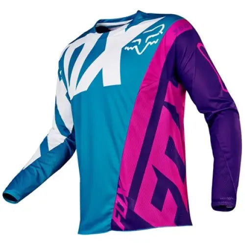 Jersey Fox Racing 360 Creo Teal Blue/Pink/Purple/White (Talla L)