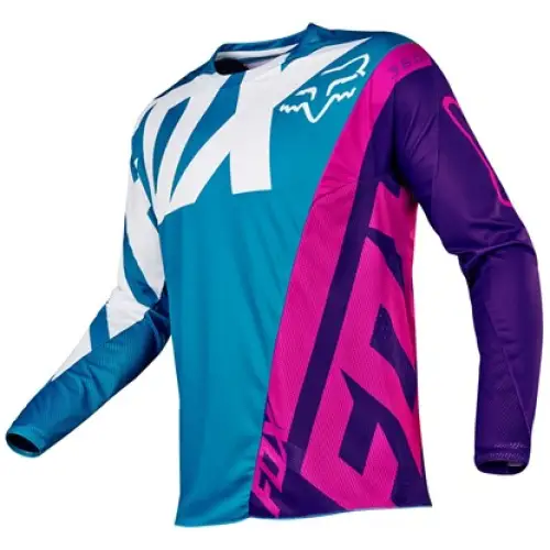 Jersey Fox Racing 360 Creo Teal Blue/Pink/Purple/White (Talla L)