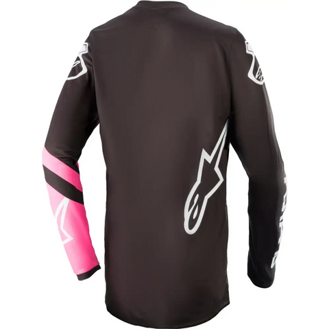 Jersey para Mujer Alpinestars Stella Fluid Chaser Black/Pink Fluo