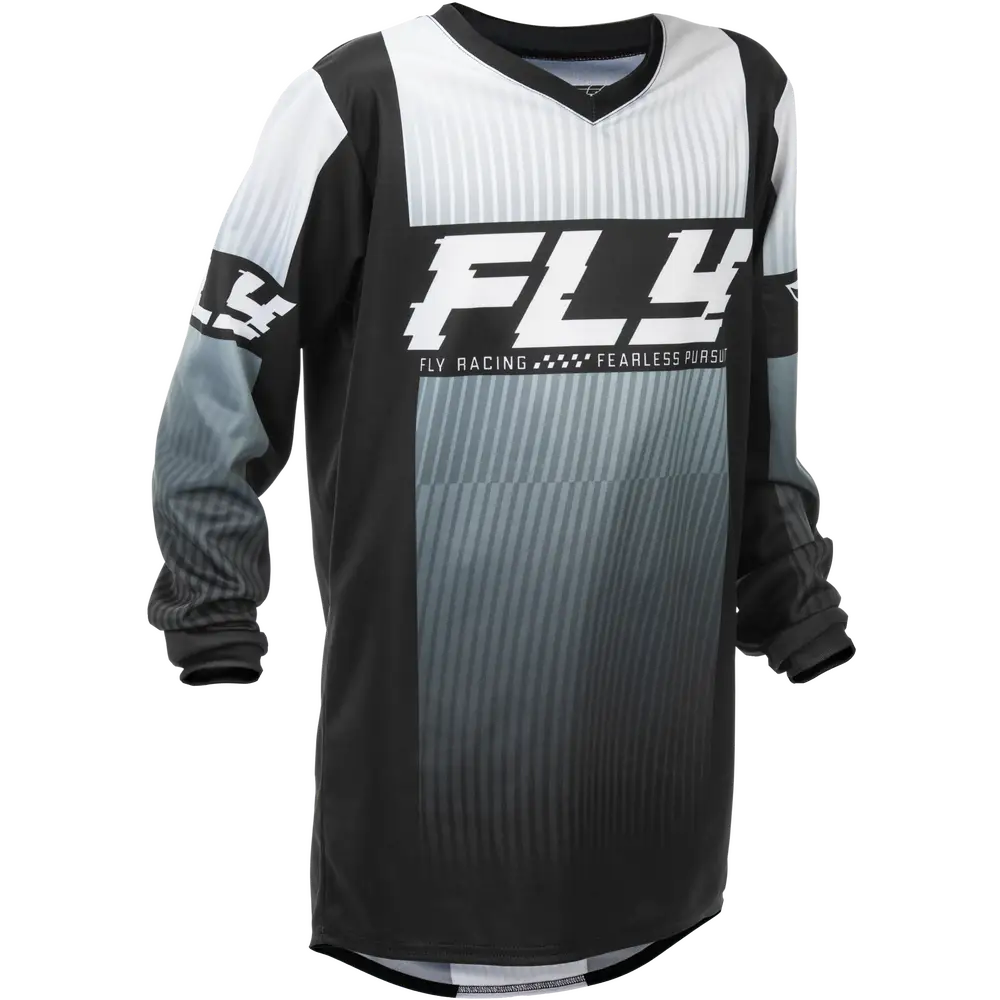 Jersey para Niño Fly Racing Youth F-16 Black/White