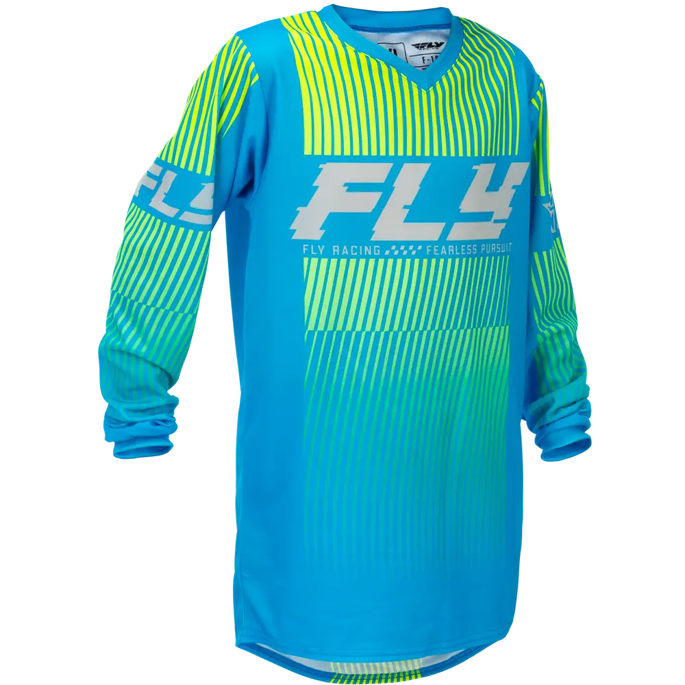 Jersey para Niño Fly Racing Youth F-16 Blue/Hi-Vis