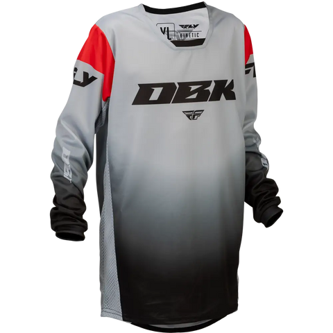 Jersey para Niño Fly Racing Youth Kinetic DBK Grey/Black/Red