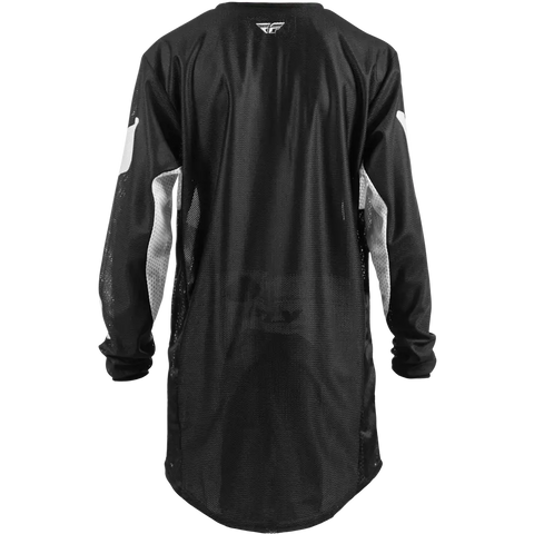 Jersey para Niño Fly Racing Youth Kinetic Mesh Black/White