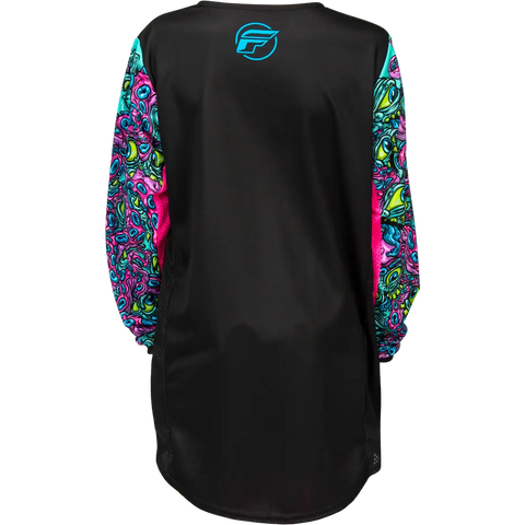 Jersey para Niño Fly Racing Youth Kinetic Mutant Black/Multi Color