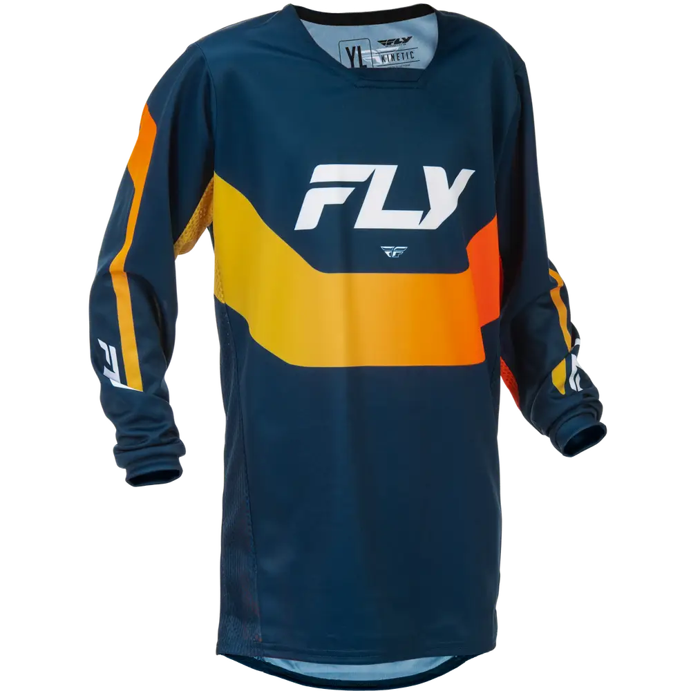Jersey para Niño Fly Racing Youth Kinetic Navy/Orange