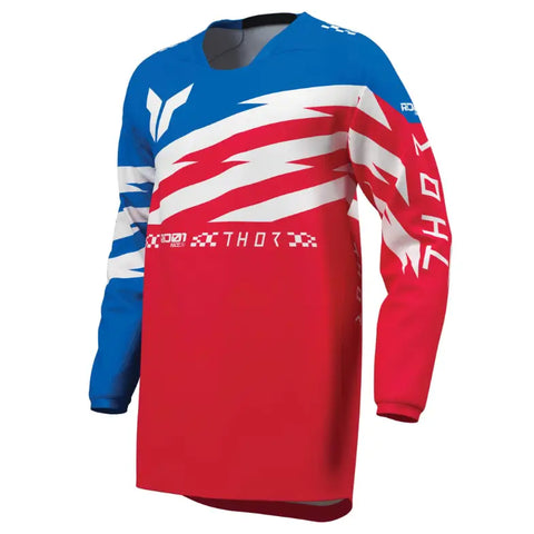 Jersey para Niño Thor Youth Launchmode Shockie Red/Blue