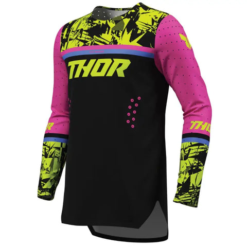 Jersey para Niño Thor Youth Sportmode Punk'd Black/Fuchsia