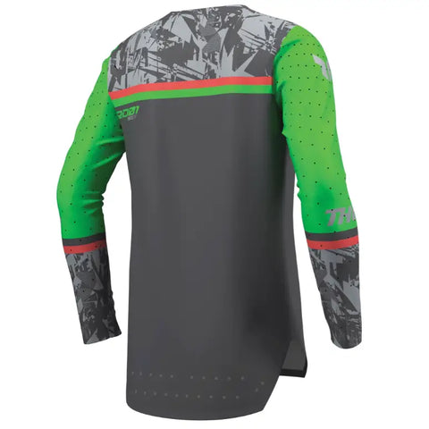 Jersey para Niño Thor Youth Sportmode Punk'd Charcoal/Green