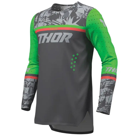 Jersey para Niño Thor Youth Sportmode Punk'd Charcoal/Green