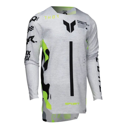 Jersey para Niño Thor Youth Sportmode Riot White/Acid