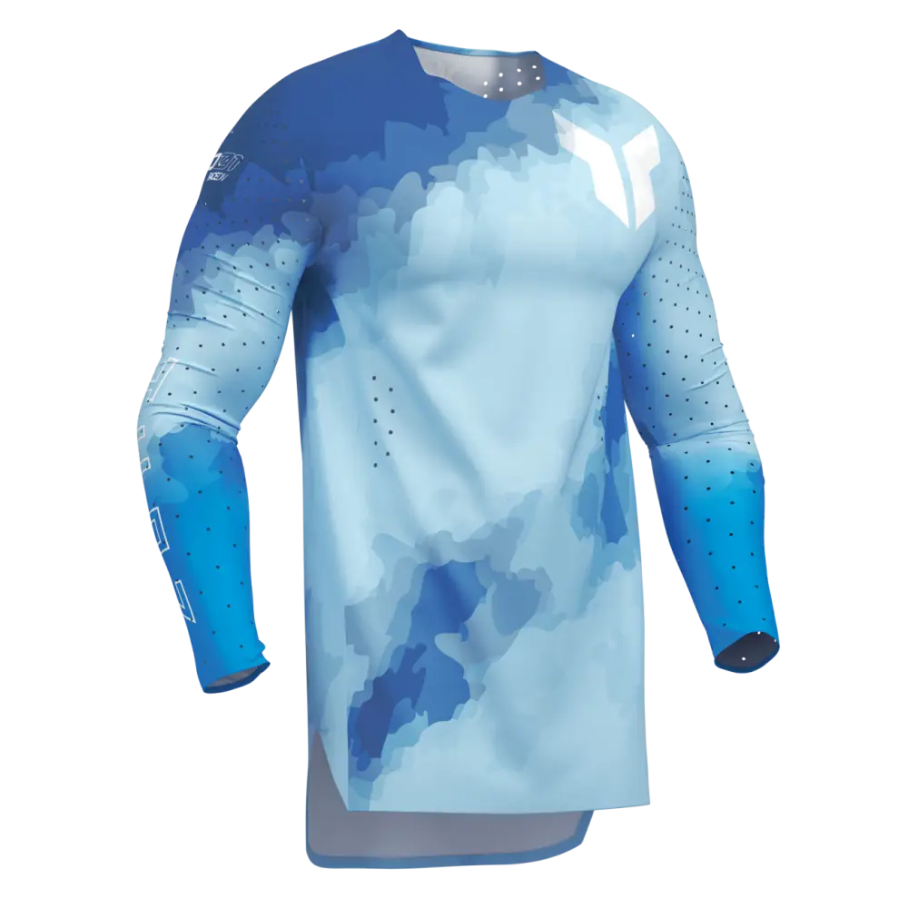 Jersey Thor Sportmode Carbon Electric Blue/Powder Blue