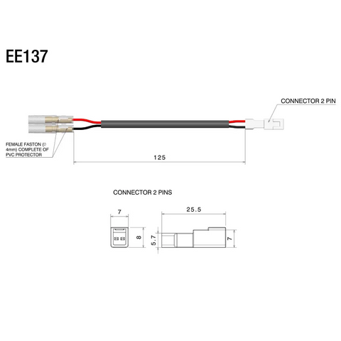 Kit de Arnés para Luces Direccionales LED Rizoma, Ducati Multistrada V4/XDiavel/S/Monster 937 16-24
