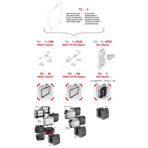 Kit de Conversión Givi para Herrajes PL ONE-FIT Monokey® a Monokey® CAM-SIDE Trekker Outback
