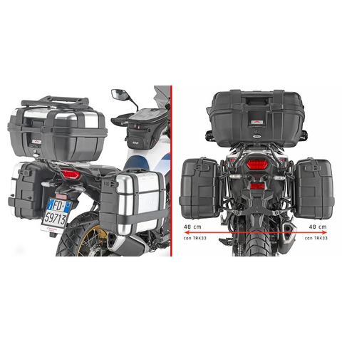 Kit de Herrajes Givi PLO1201MK para Maletas Laterales Monokey®, Honda Transalp XL750 23-25
