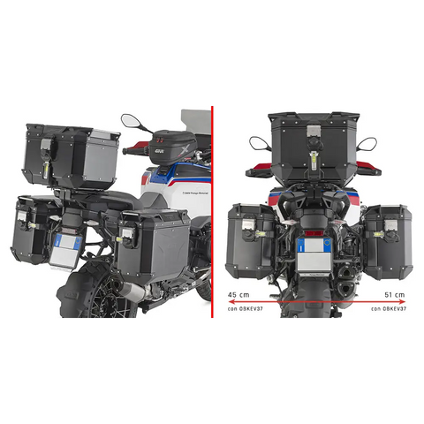 Kit de Herrajes para Maletas Laterales Givi PLO5146CAM, BMW R1300GS Adventure 2024-2025