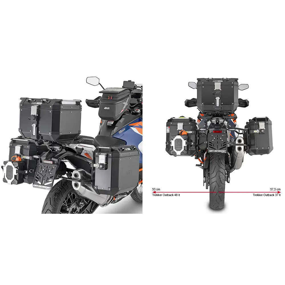 Kit de Herrajes para Maletas Laterales Givi PLO7713CAM  Monokey, KTM 1290 Super Adventure R/S 2021-2024