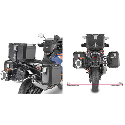 Kit de Herrajes para Maletas Laterales Givi PLO7713CAM  Monokey, KTM 1290 Super Adventure R/S 2021-2024