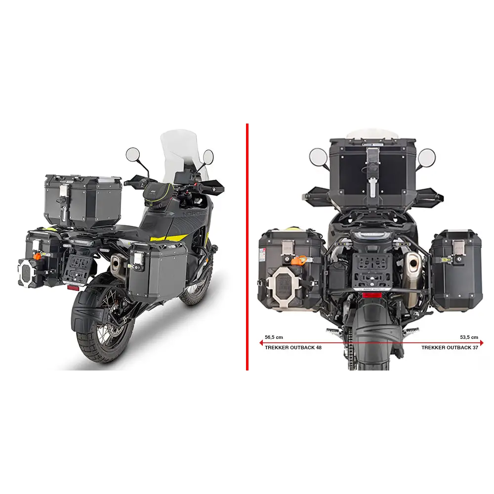 Kit de Herrajes para Maletas Laterales Givi PLO9430CAM Monokey, Husqvarna Norden 901 22-24