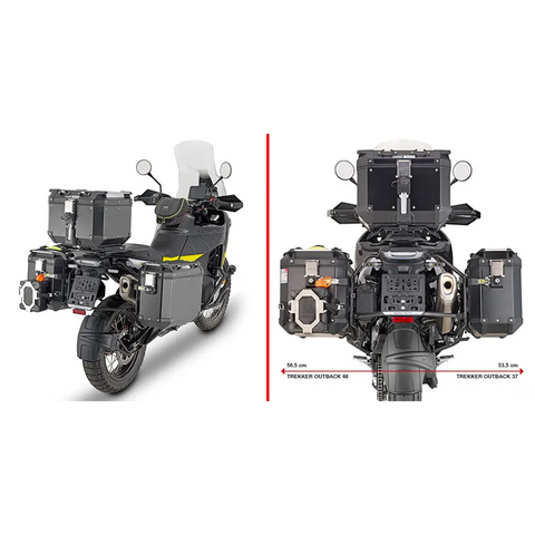 Kit de Herrajes para Maletas Laterales Givi PLO9430CAM Monokey, Husqvarna Norden 901 22-24