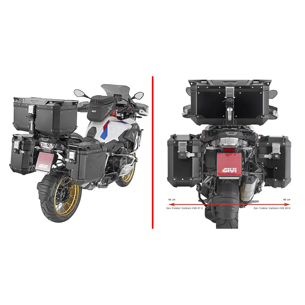 Kit de Herrajes para Maletas Laterales Givi PLOS5108CAM, BMW R1200GS/R1250GS/Adventure 2013-2024