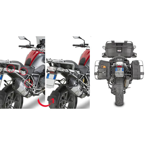 Kit de Herrajes para Maletas Laterales Givi PLR5108 para BMW R1200GS/R1250GS/Adventure 2013-2024