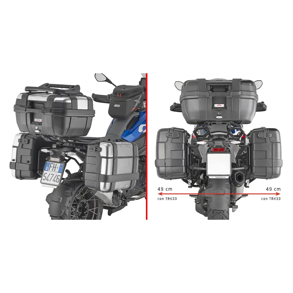Kit de Herrajes para Maletas Laterales Monokey Givi PLO5143MK, BMW R1300GS 2024
