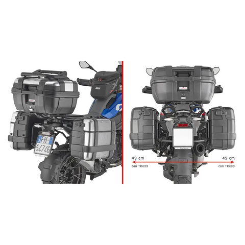 Kit de Herrajes para Maletas Laterales Monokey Givi PLO5143MK, BMW R1300GS 2024