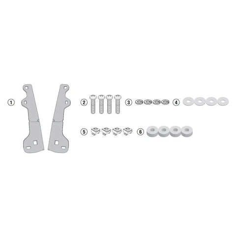 Kit de Montaje para Parabrisas Givi D5129KIT, BMW F750GS/F800 2018-2026