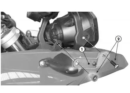 Kit de Montaje de Parabrisas Givi D333KIT, BMW F650GS/F800GS 2008-2018