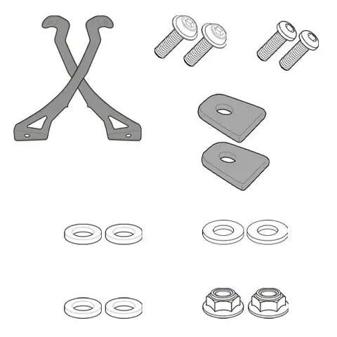 Kit de Montaje de Parabrisas Givi D5107KIT, BMW F700GS 2013-2017