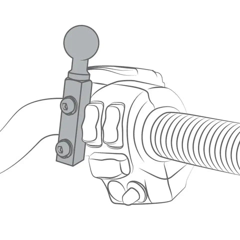Kit de Montaje RAM Mounts para Manillar o Base de Freno/Clutch con Bola de 1