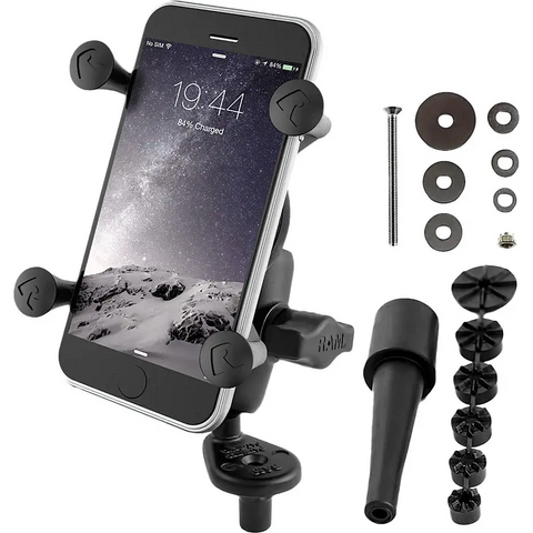 Kit de Montaje RAM Mounts para Vástago de Horquilla con Kit de Soporte X-Grip