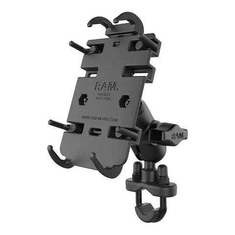 Kit de Montaje RAM Mounts Quick Grip para Teléfono con Base de Perno en U para Manillar