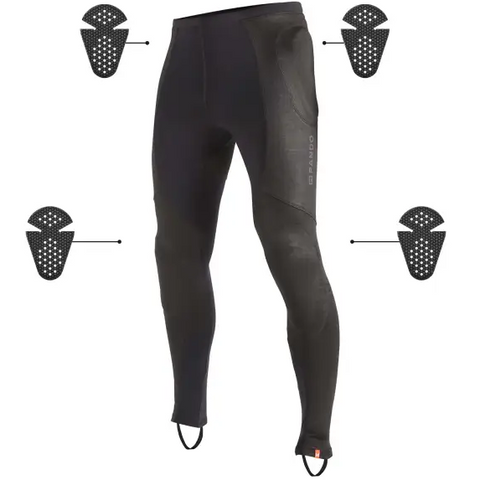 Leggings Base Layer Blindado Pando Moto Unisex Skin UH 03, Black