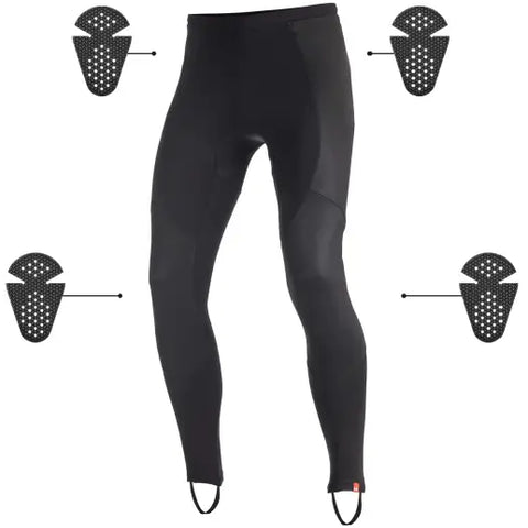Leggings Base Layer Blindado Pando Moto Unisex Skin UH AAA, Black