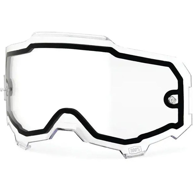 Lente de Repuesto con Mica Dual 100% P/ Goggles Armega/ARmatic