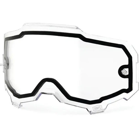 Lente de Repuesto con Mica Dual 100% P/ Goggles Armega/ARmatic