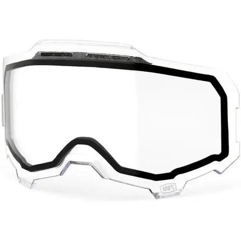 Lente de Repuesto con Mica Dual 100% P/ Goggles Armega/ARmatic