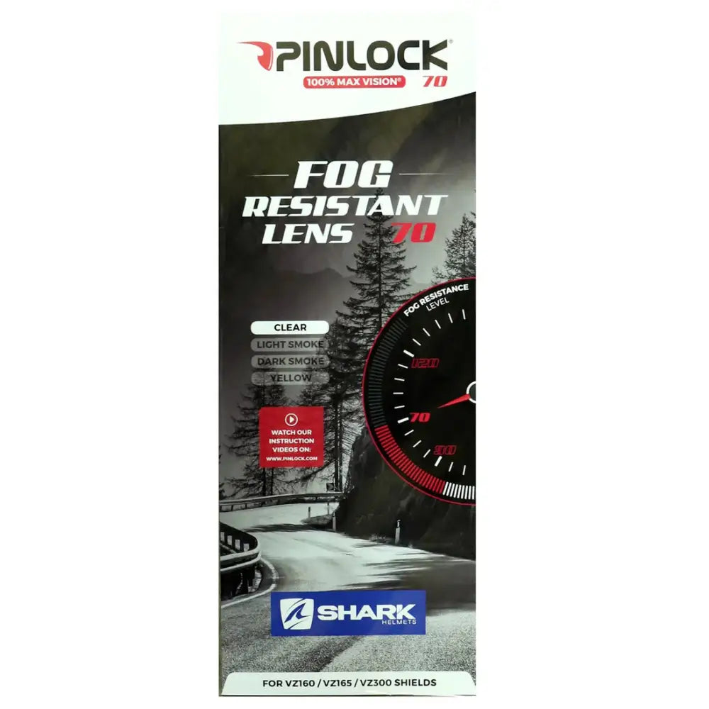 Lente Pinlock 70 para Visor Shark VZ16012P, Claro