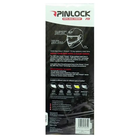 Lente Pinlock 70 para Visor Shark VZ16012P, Claro