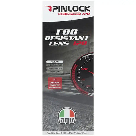 Lente Pinlock DKS186 para Visor Race 3 de Casco AGV Pista GP-RR