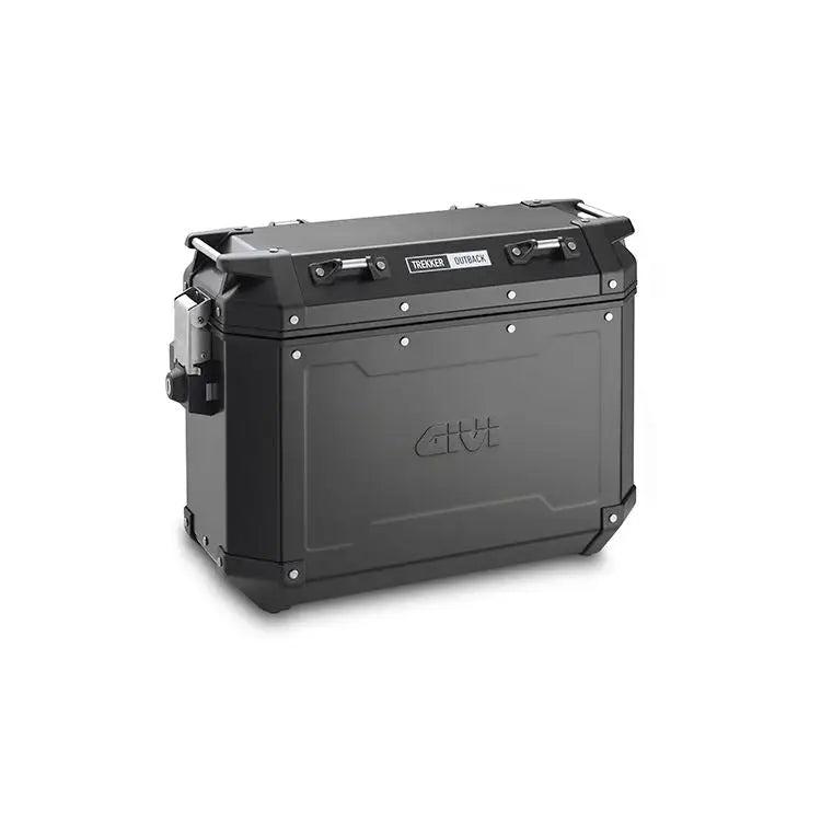Maletas Laterales Givi Monokey Outback de Aluminio, 37 Litros (Aluminio Negro Derecha)