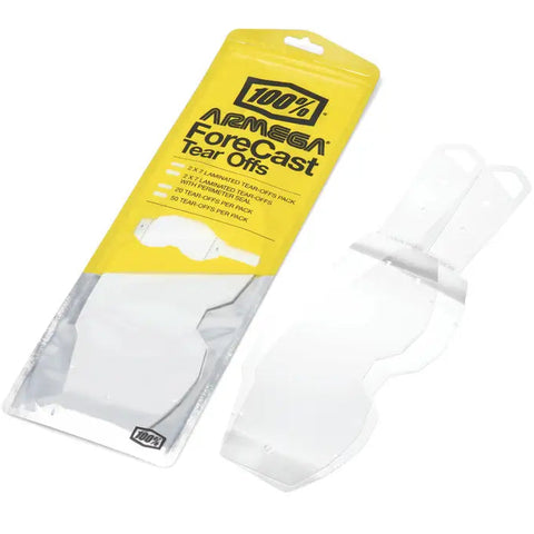 Micas Desprendibles/Tear-Offs Estándar P/ Goggles 100% Armega/ARmatic